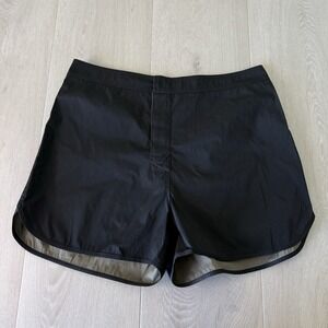 Ansea Black Boardshorts Men's Size M Medium 3" Inseam Made In New York